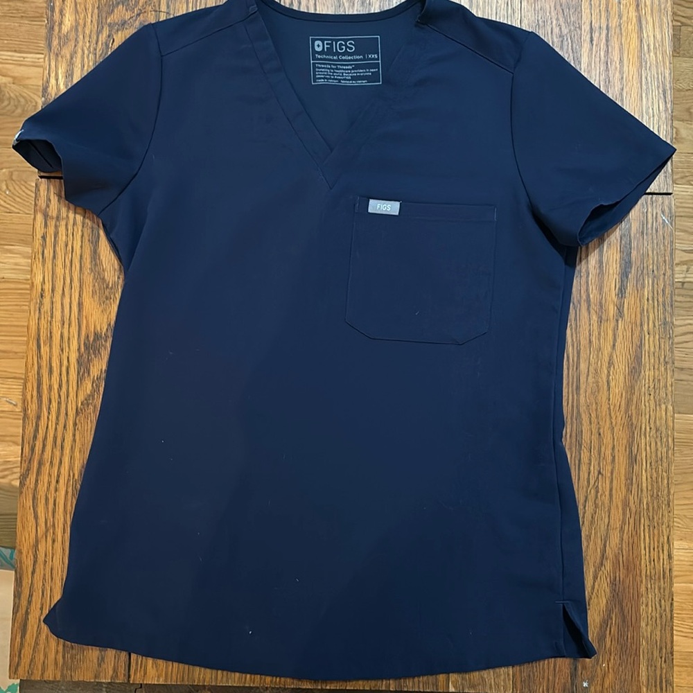 FIGS 🩺 Catarina One Pocket XXS Navy Blue Scrub top